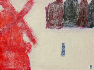 »Die rote Mühle«, 2012, 30 x 40 cm